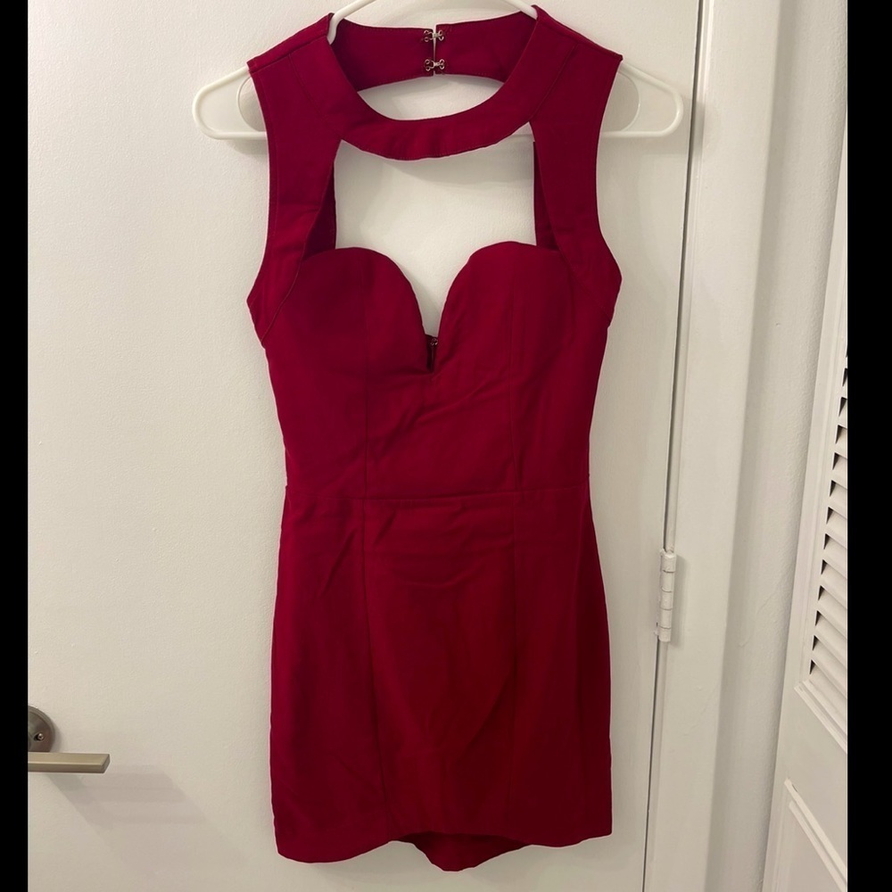 NWOT! Tobi bodycon burgundy dress